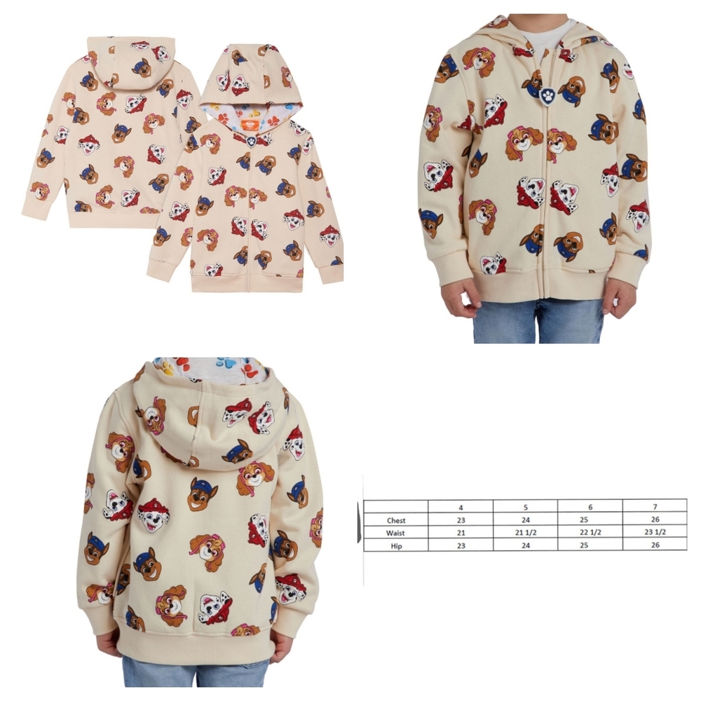 Paw Patrol Boy's Zip Hoodie